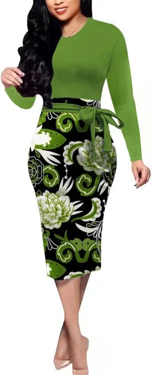 BOGURST Women's Formal Church Dresses Elegant Midi Dress Office Pencil Dress for Work Funeral Cocktail Dresses BOGURST Women's Formal Church Dresses Elegant Midi Dress Office Pencil Dress for Work Funeral Cocktail Dresses