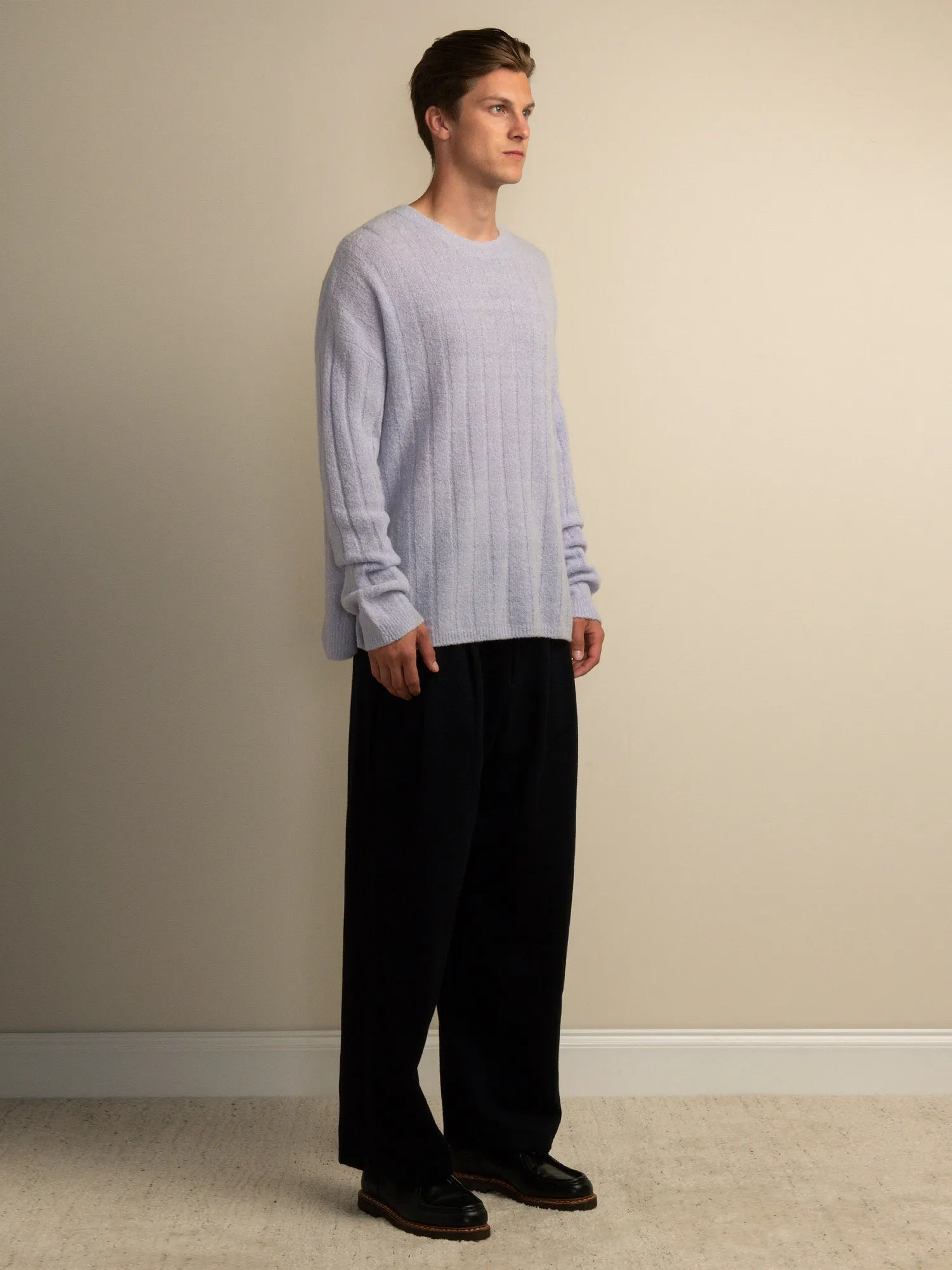 Cashmere Boucle Sweater_Iceberg