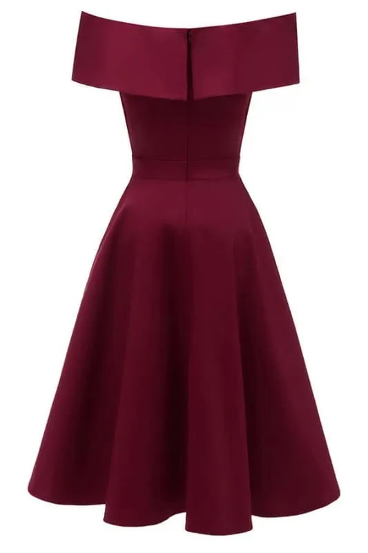 Evening Office Lady Work Elastic Off Shoulder Dresses