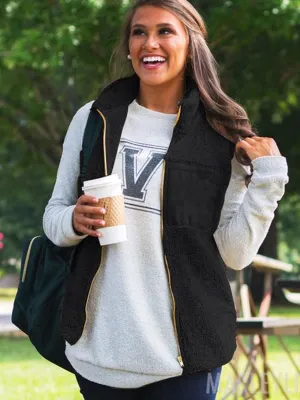 Fall Warm Zipper Vest with Pockets