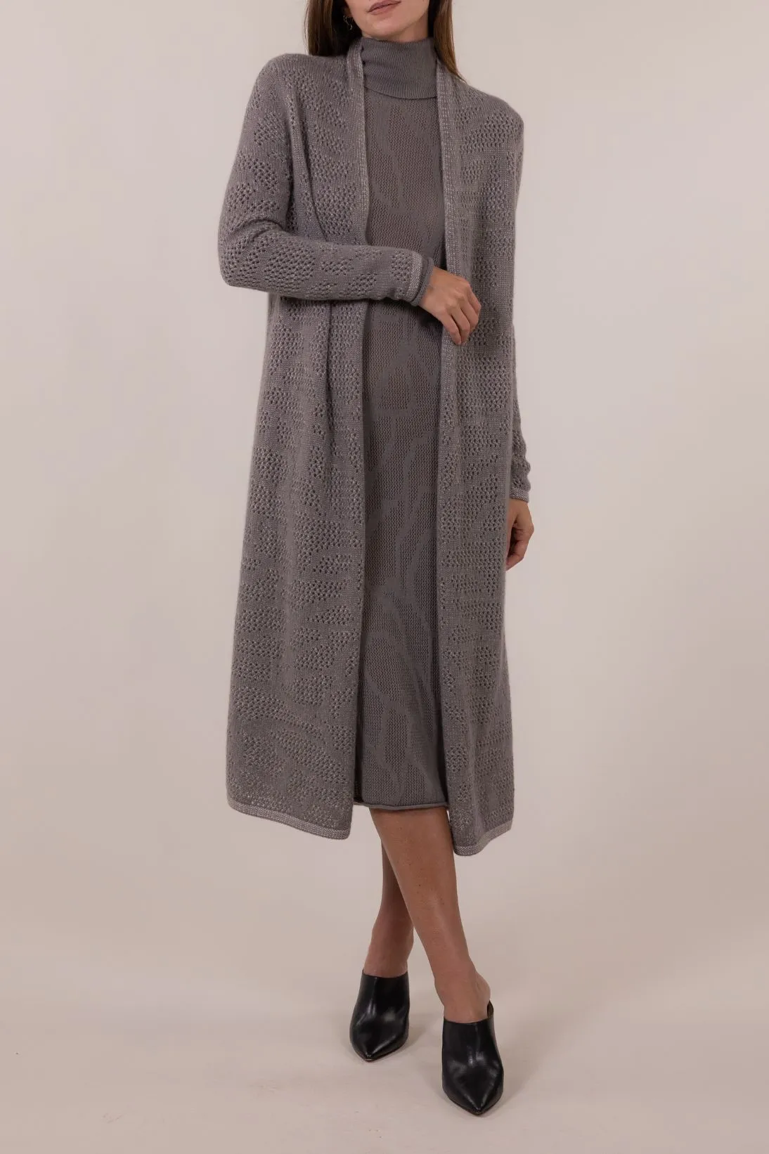 FANCY MESH CARDIGAN