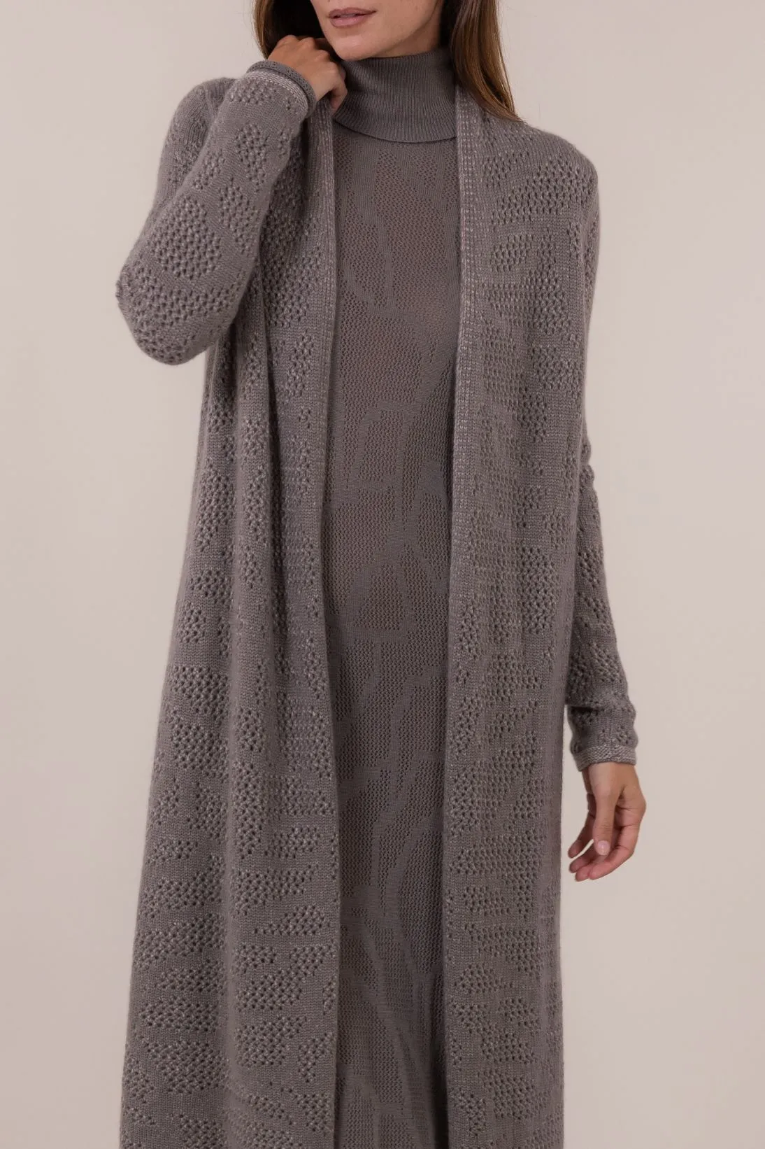 FANCY MESH CARDIGAN