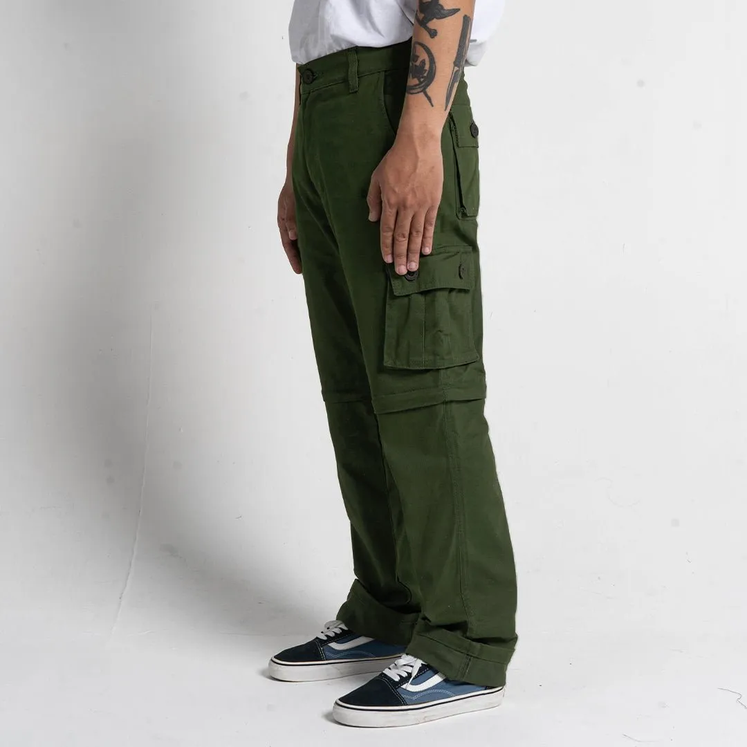 Green Cargo 2in1 Long Short Pants