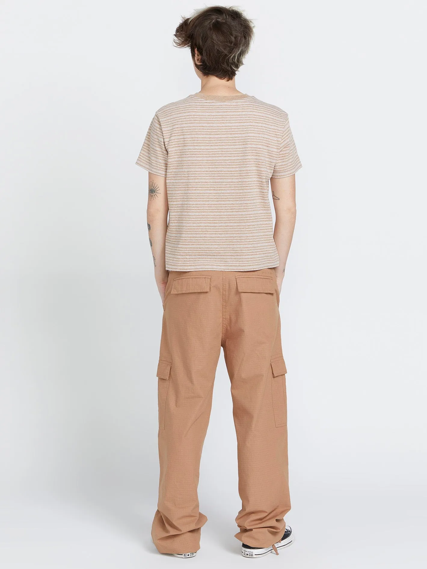 Halite Stripe Short Sleeve Shirt - Mocha