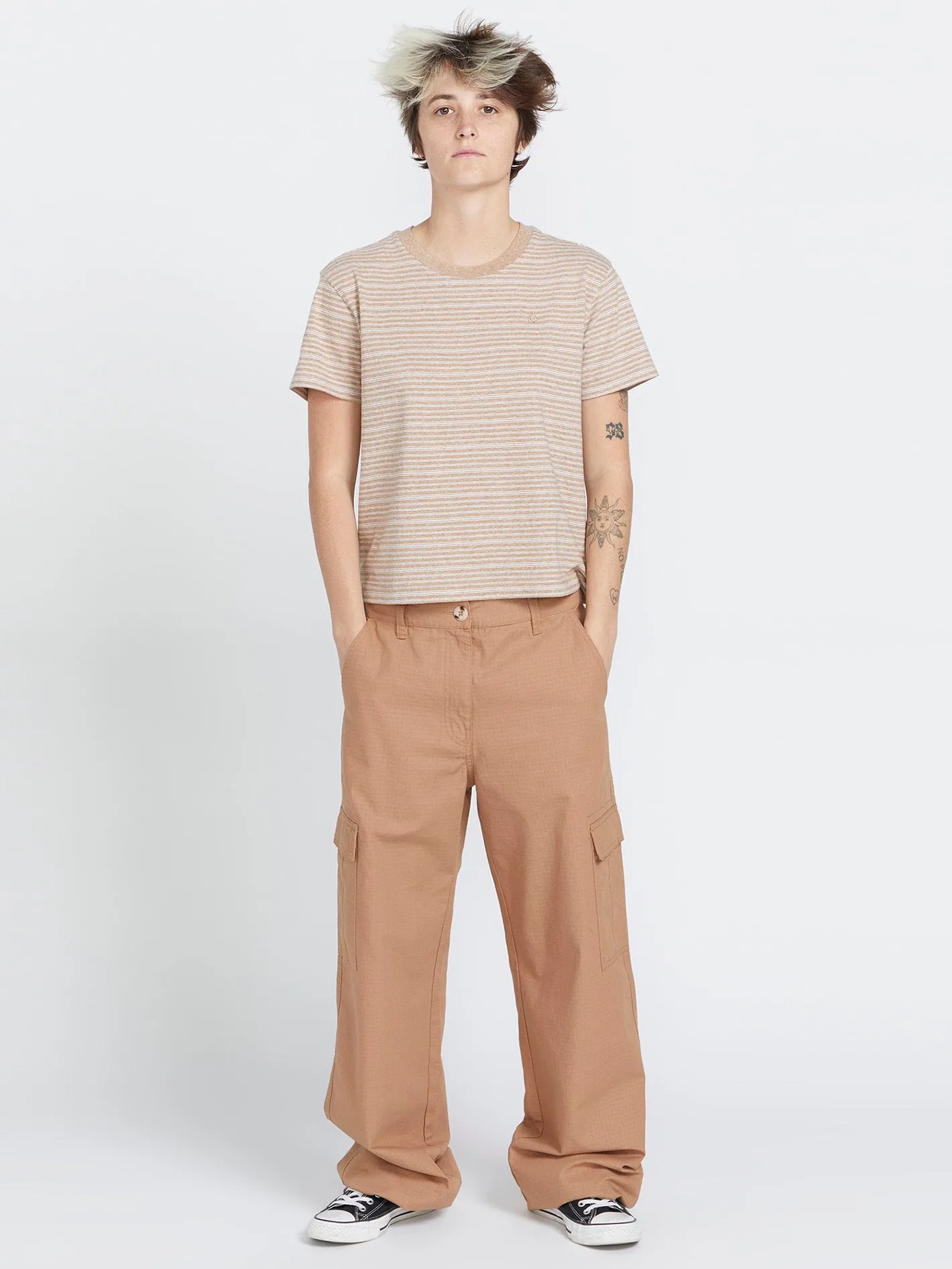 Halite Stripe Short Sleeve Shirt - Mocha