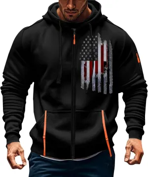 Hoodies for Men Quarter Zip Pullover Tactical Sweatshirt Vintage Long Sleeve Casual Fashion Hoodie With Pockets