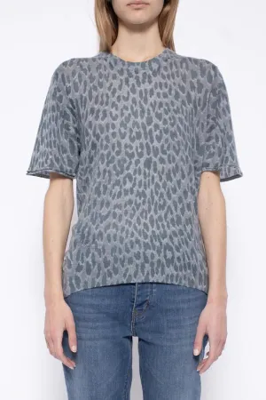 Ida Leopard Cashmere Jumper Nuage