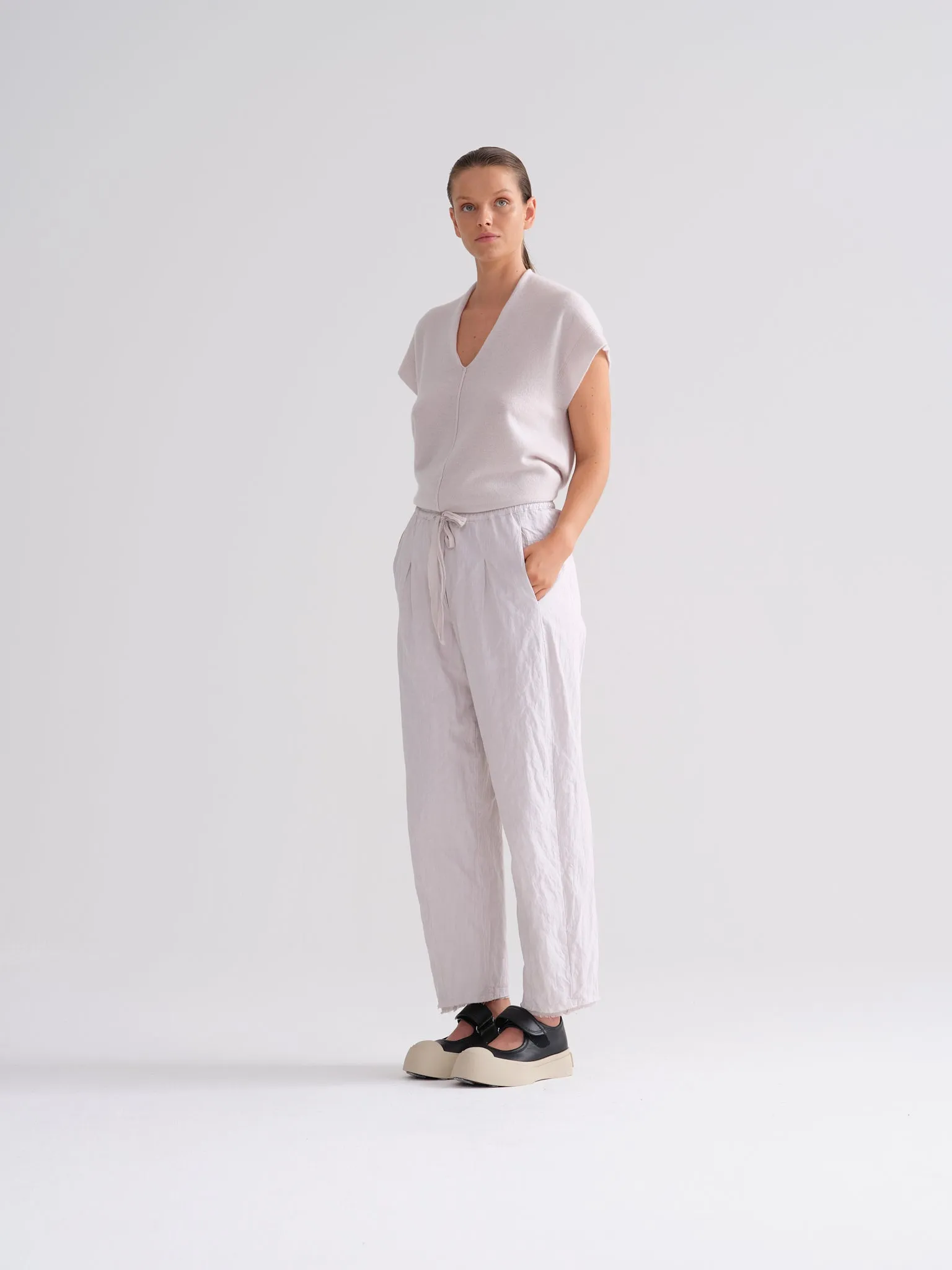 KristenseN Du Nord Cashmere Sleeveless in Soft Orchid
