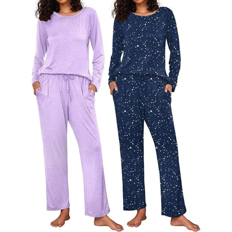 Long Sleeve Loungewear Set  Comfortable Sleepwear