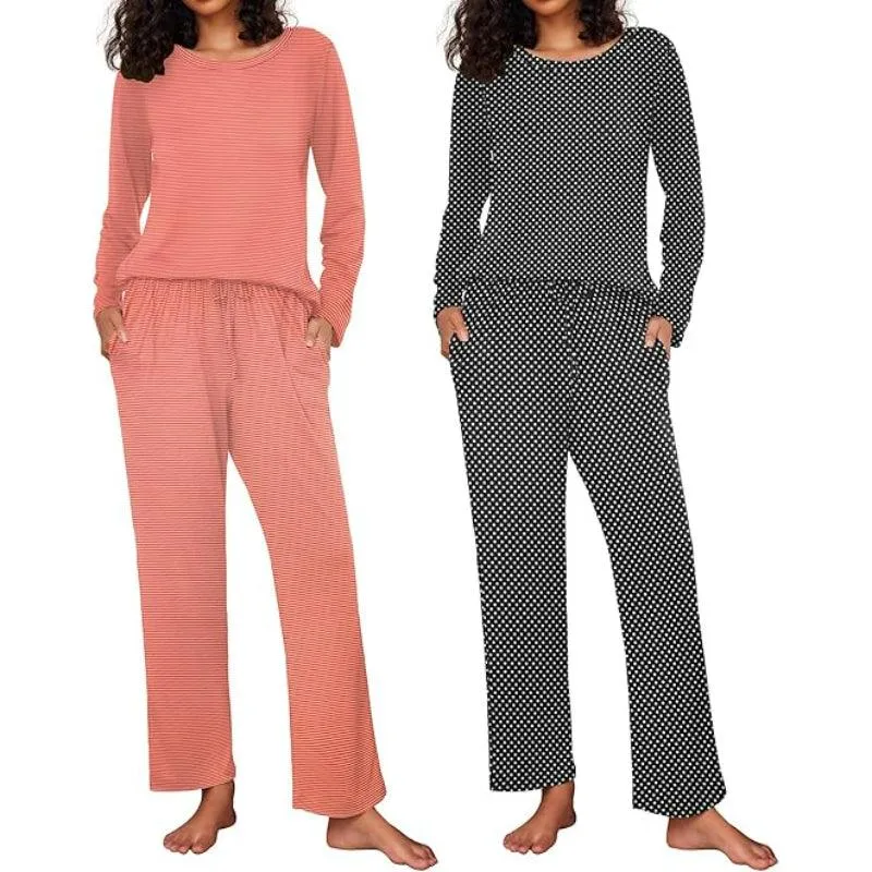 Long Sleeve Loungewear Set  Comfortable Sleepwear
