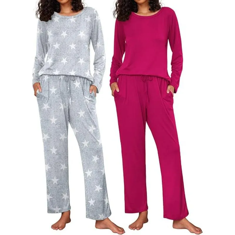 Long Sleeve Loungewear Set  Comfortable Sleepwear
