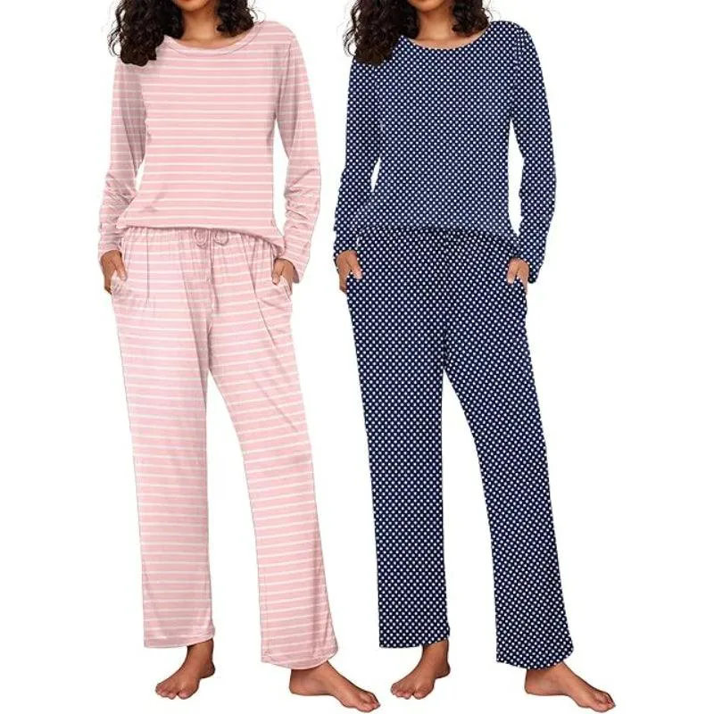 Long Sleeve Loungewear Set  Comfortable Sleepwear
