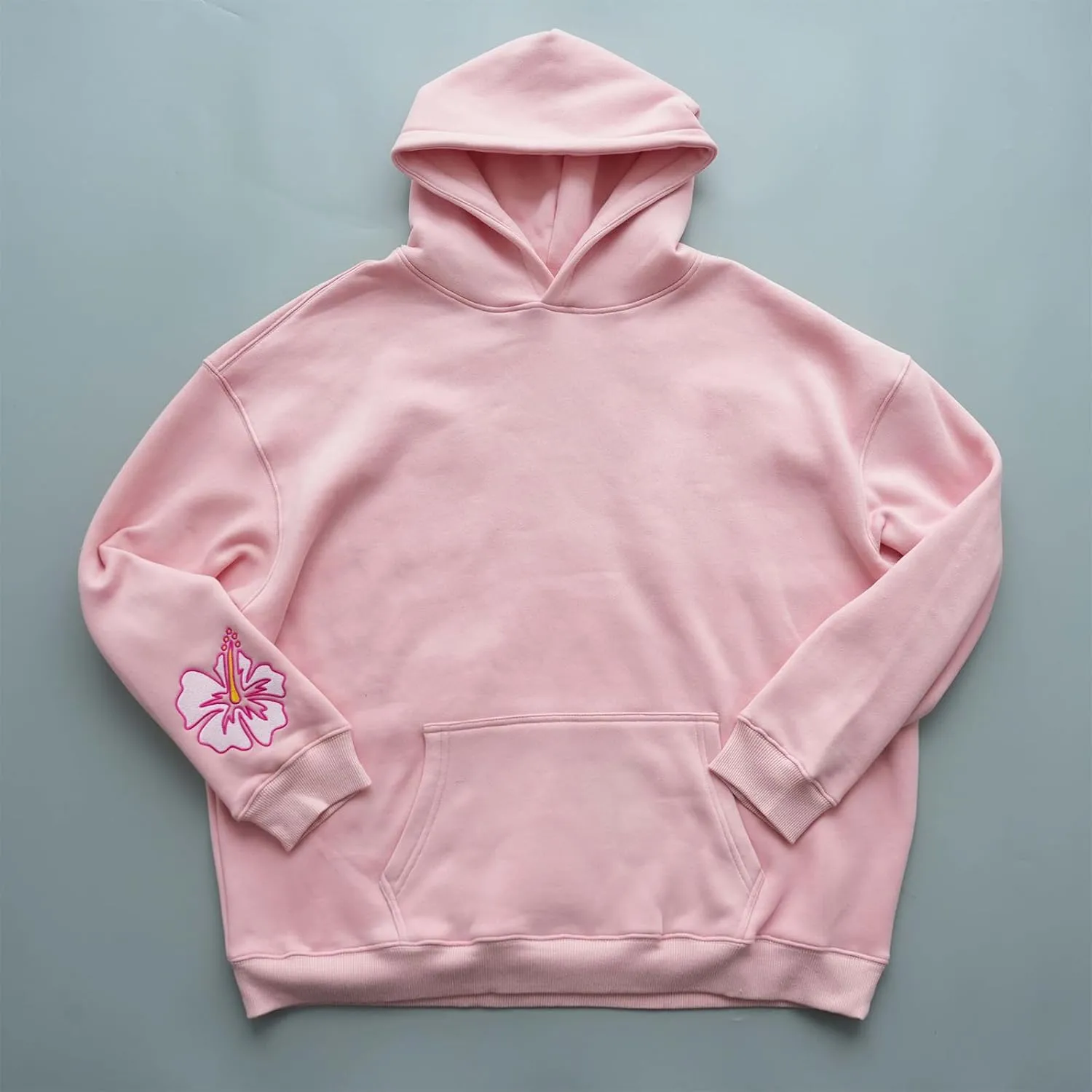 Meiweileya Womens Y2k Oversized Graphic Flower Printed Preppy Hoodies Palm Letter Aesthetics Jacket