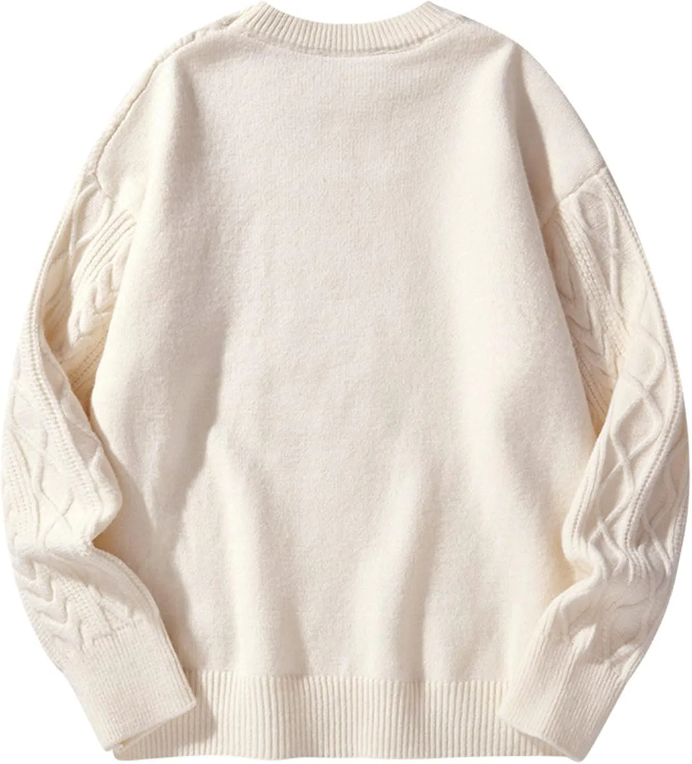 Men's Graphic Oversized Sweater Unisex Knit Aesthetic Sweaters Streetwear Casual Tunic Pullover Jumper