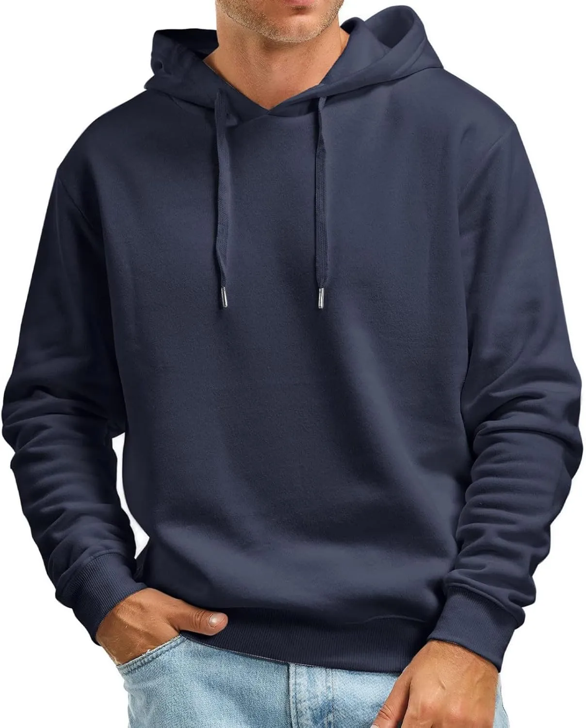 Mens Hoodies Pullover, Men's Workout Hoodie Lightweight Gym Athletic Sweatshirt Fashion Pullover Hooded Coats with Pocket