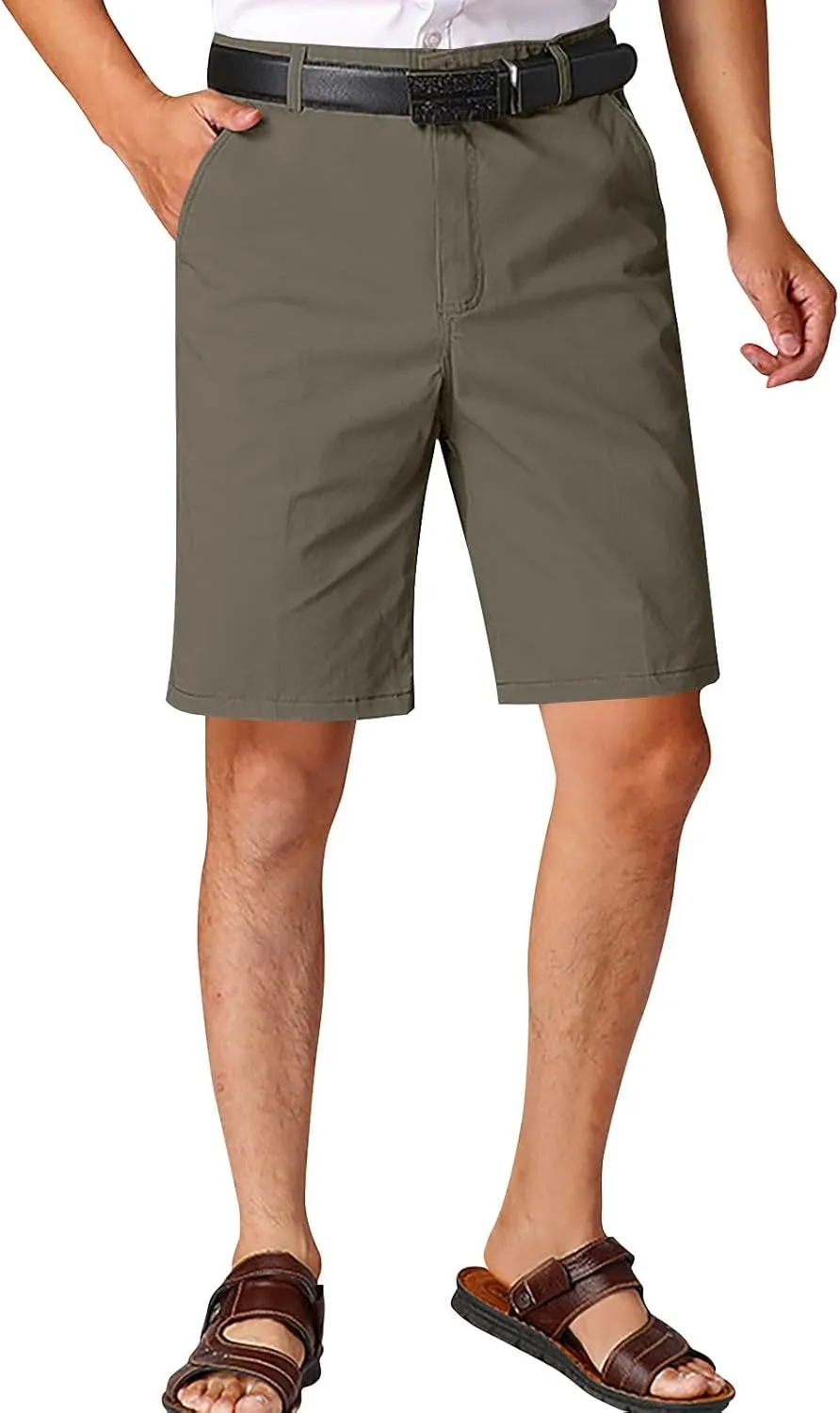 Mens Running Shorts,Boy's Slim Fit Casual Stretch Joggers Classic-Fit Casual Cargo Work Short Pants Hiking Pants Men