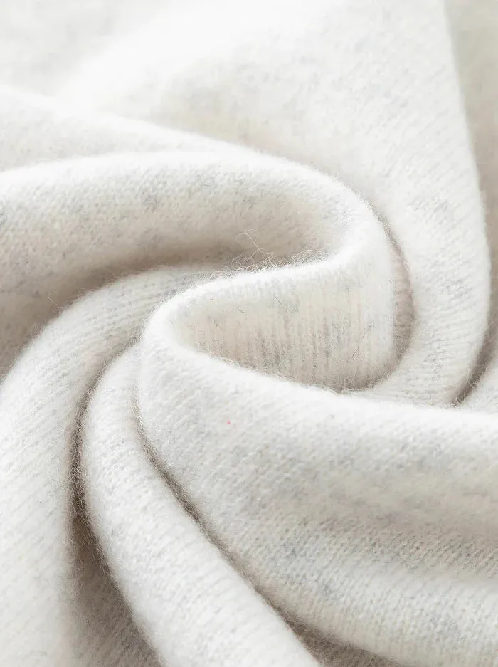 N.21 100% Cashmere Oversized High Low V Neck Terry