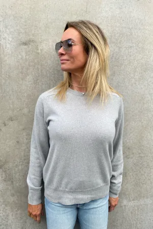 Sam Cashmere Crew Slate Blue