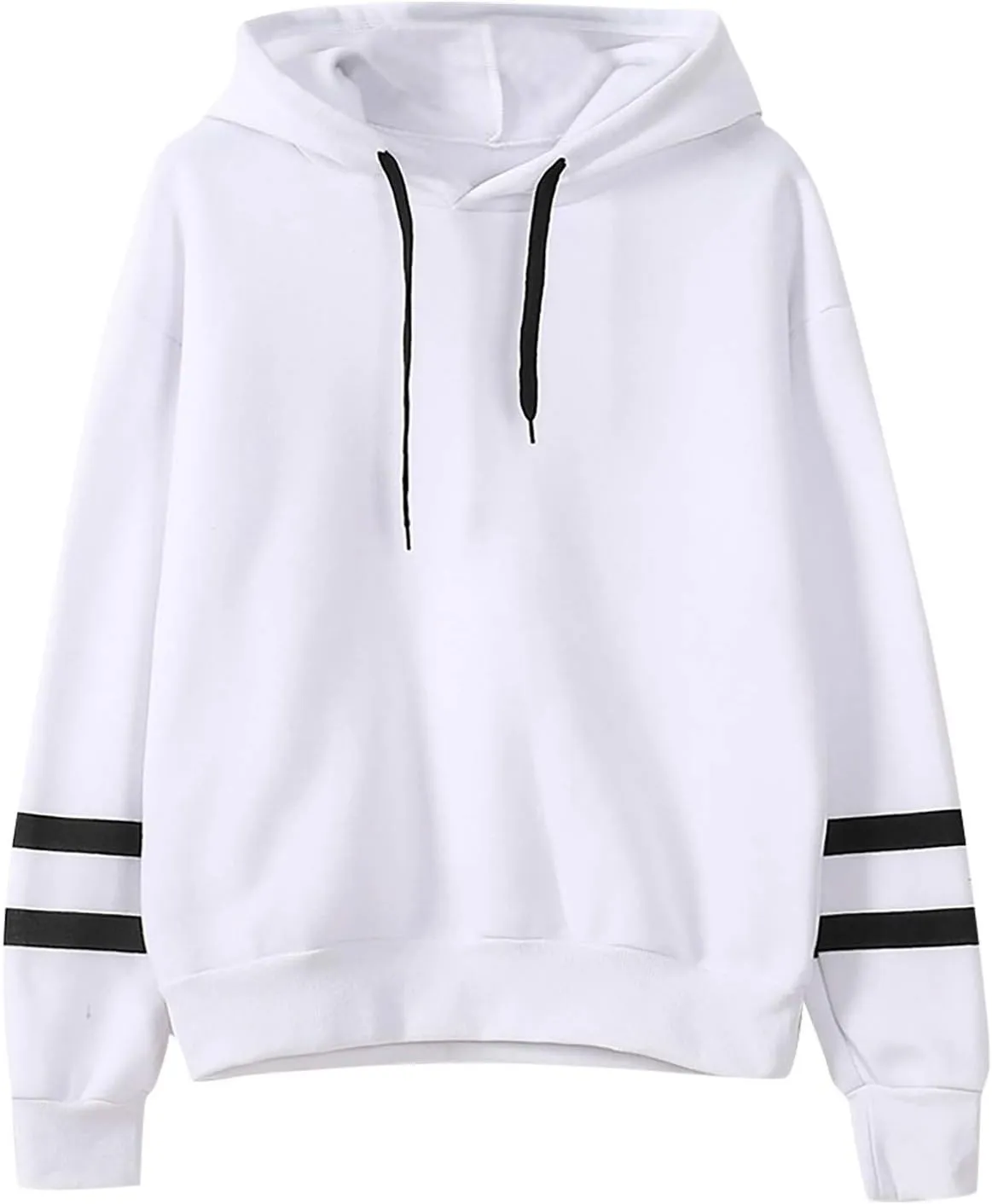 Women Fashion Loose Drawstring Hooded Sweatshirt Fall Long Sleeve Oversized Pullover Shirts Casual Athletic Tops
