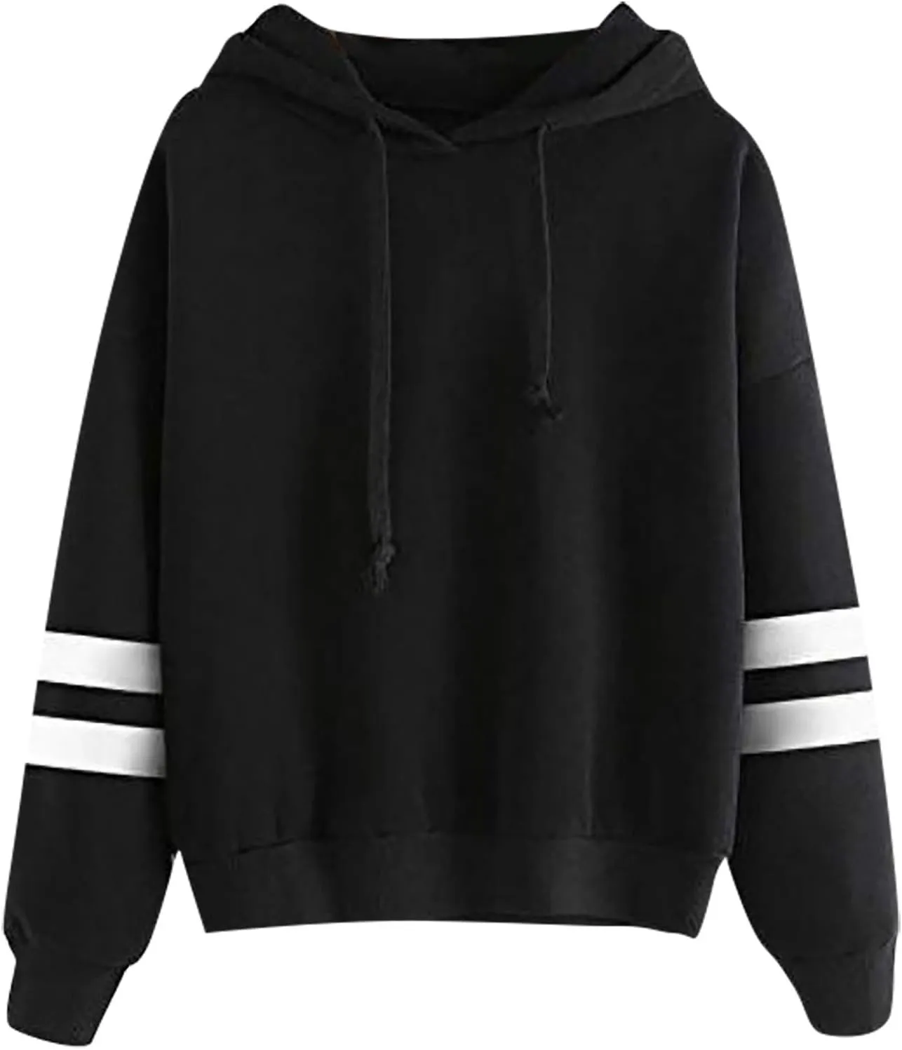 Women Fashion Loose Drawstring Hooded Sweatshirt Fall Long Sleeve Oversized Pullover Shirts Casual Athletic Tops