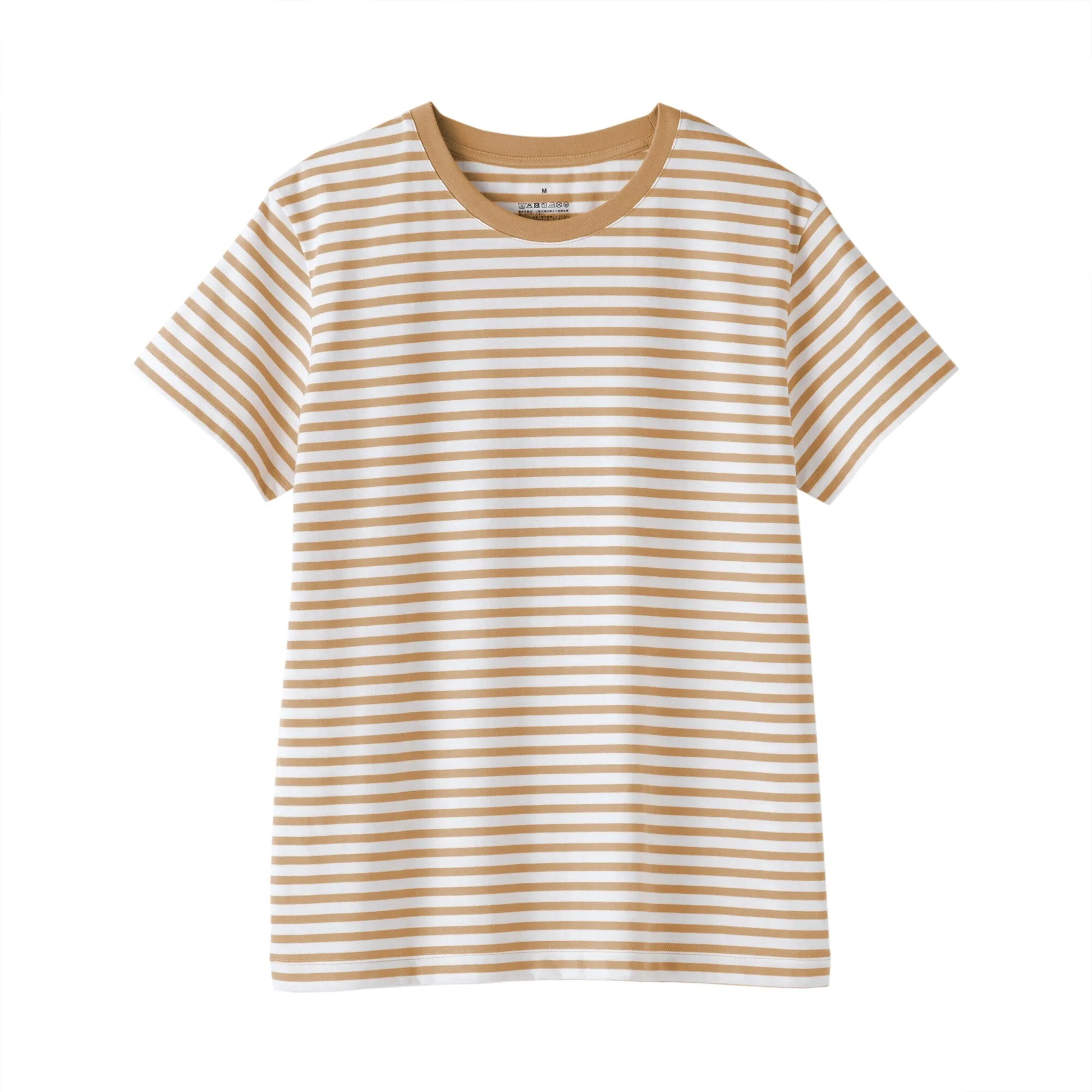 Women's Jersey Crew Neck Short Sleeve Striped T-Shirt