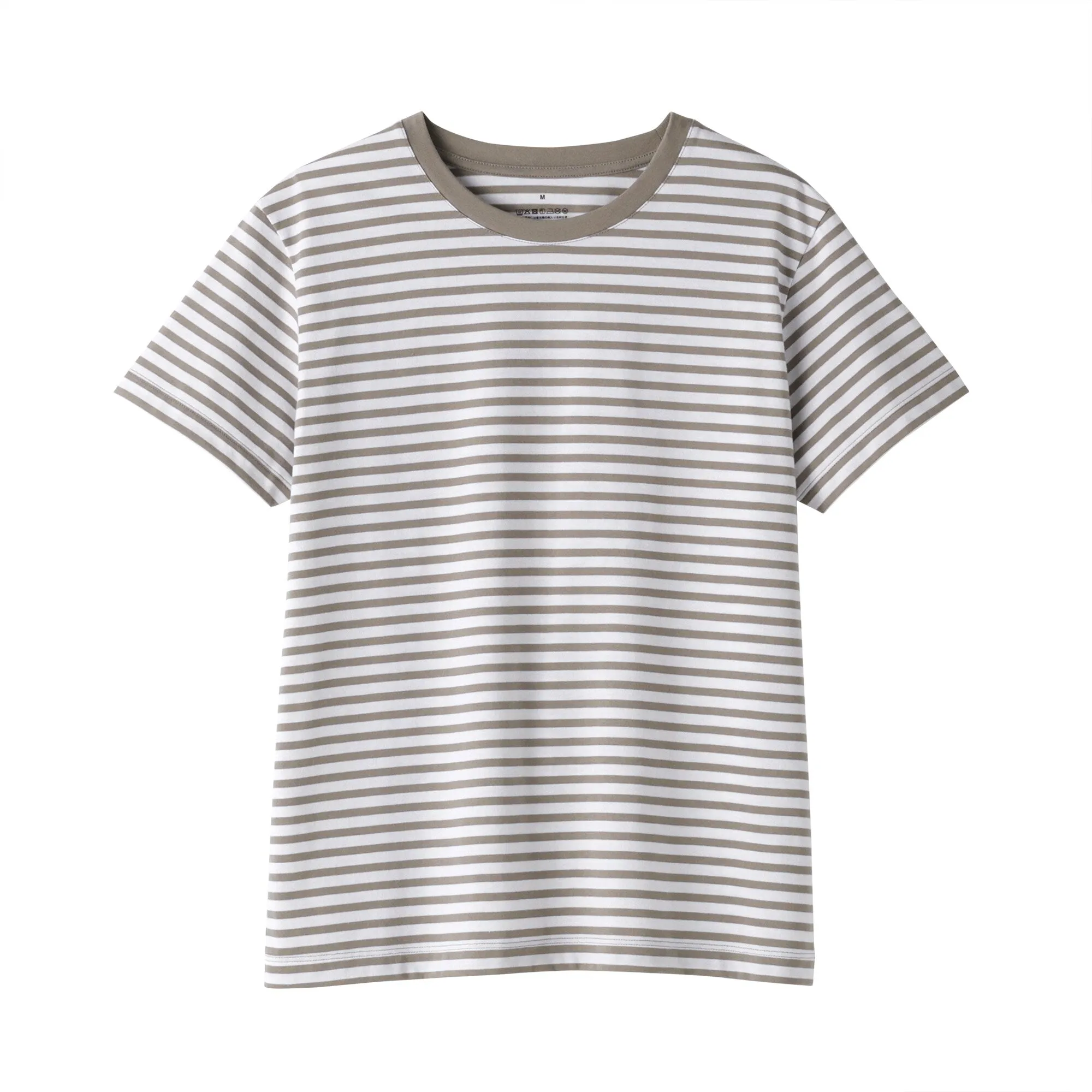 Women's Jersey Crew Neck Short Sleeve Striped T-Shirt