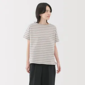 Women's Striped Boat Neck Short Sleeve T-Shirt Women's Striped Boat Neck Short Sleeve T-Shirt