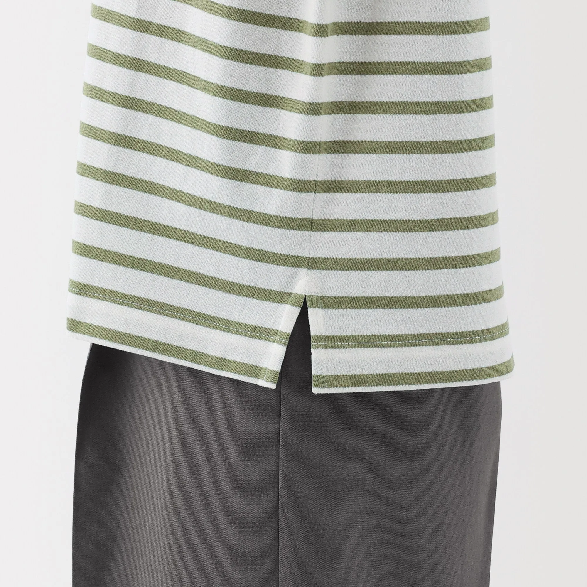 Women's Striped Boat Neck Short Sleeve T-Shirt